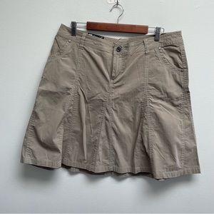 Kuhl hiking skirt nylon blend a line with pockets size 14
